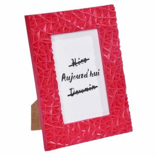 Cadre Photo Déco  Géométrique Frame  10x15cm Rouge