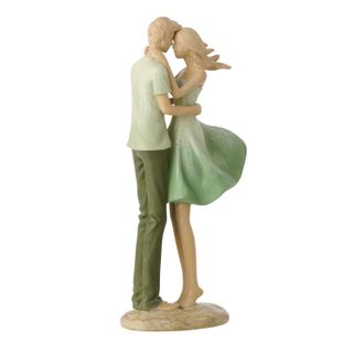 Statuette Déco Couple  Matcha  25cm Vert