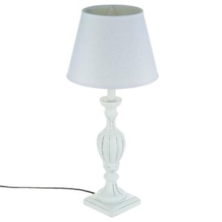 Atmosphera Lampe en Bois Patiné Cabeloh 55cm