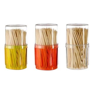 Lot de 3 Pots à Cure-Dents  Pick  14cm Multicolore