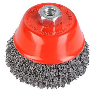 Brosse métallique rotative soucoupe Ø 100 mm pour meuleuse