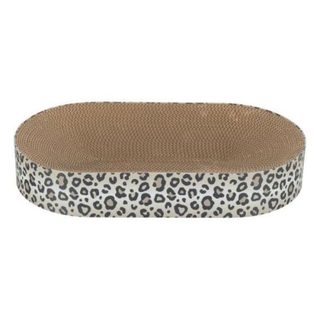Trixie Grattoir lit pour chat LEO ovale crème imprimé léopard 63 x 10 x 35 cm