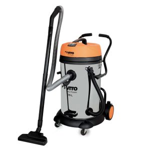 Aspirateur eau et poussières 2400W Cuve 75 litres Inox Nettoyage professionnel VITO