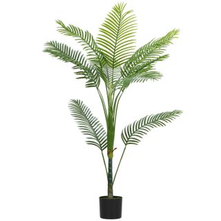 Plante artificielle intérieure palmier Areca H.150cm 11 feuilles grand réalisme PE vert