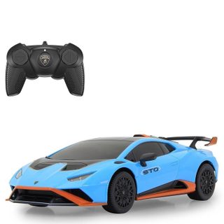 Voiture télécommandée lamborghini huracán sto 1:24 bleu 2,4ghz