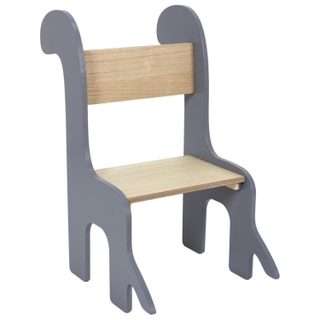 Chaise Enfant Design  Dino  60cm Gris & Naturel