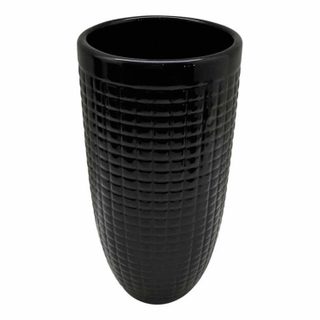 Vase Déco en Céramique  Quadri  27cm Noir