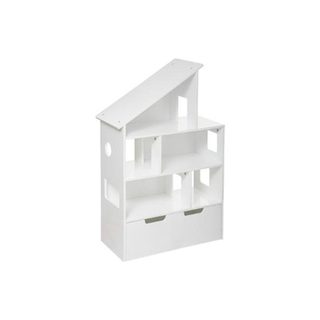Étagère & Coffre à Roulettes  Maison  103cm Blanc