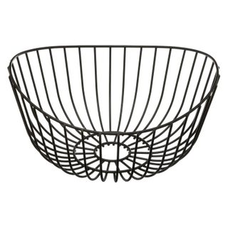Corbeille à Fruits  Courbe  27cm Noir