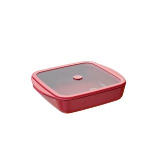 Plat à four carré 1.6l + couvercle - 40-PKV079