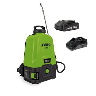 Pulvérisateur Electrique à Batterie 20V 16L 5bar + 2 Batteries Lithium 2Ah + Chargeur VITO