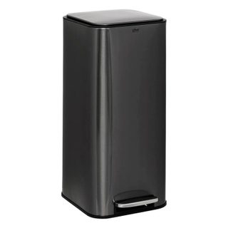 Poubelle de cuisine à pédale en métal  delta  30l carbonne