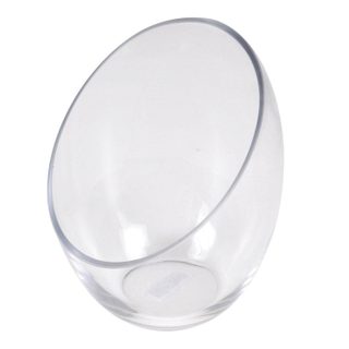 Photophore Design  Biseauté  18cm Transparent