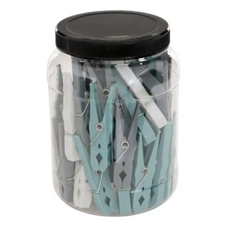 Boîte de 50 Pinces à Linge 7cm Multicolore