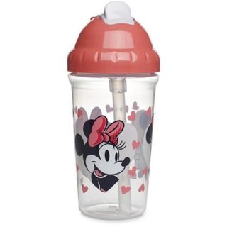 Thermobaby Tasse a paille - 295 ml - Anti-fuites - Clip - Minnie