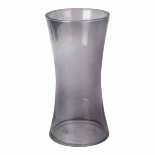 Vase Déco en Verre  Cintré  25cm Gris