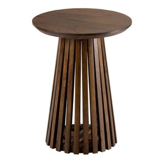 Table d'Appoint Design en Bois  Vincent  40cm Marron