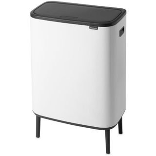Poubelle de cuisine tri sélectif Bo Touch Bin Hi 2x30L Blanc