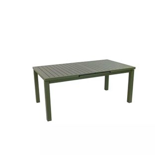 Jardiline Table de jardin extensible en aluminium Santorin coloris kaki 8/10 personnes