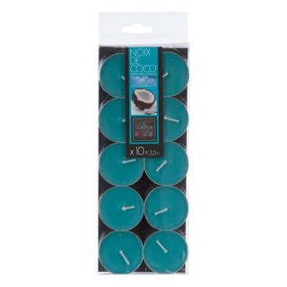 Lot de 10 Bougies Chauffe-Plat Parfumées 3,7cm Coco