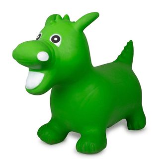 Animal rebondissante dragon hoppydoo vert avec pompe