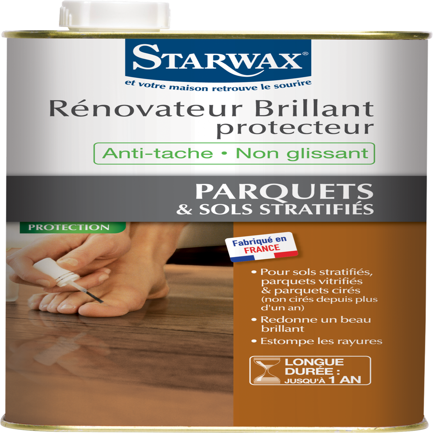 Starwax Rénovateur brillant protecteur parquets et sols stratifiés 1L