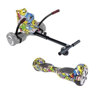 Urbanglide Pack Hoverboard + kart multicolor - Roues 6.5 - 550W - 4Ah - Longueur ajustable
