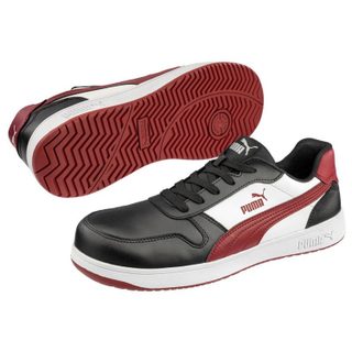 Puma Chaussures de sécurité hautes Frontcourt BLK/WHT/RED Mid S3L ESD FO HRO SR