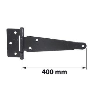 Afbat - Tb Industrie Sas Penture anglaise axe composite L. 400 mm acier noir mat