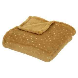 Plaid Flanelle Enfant  Berlingot  75x100cm Ocre