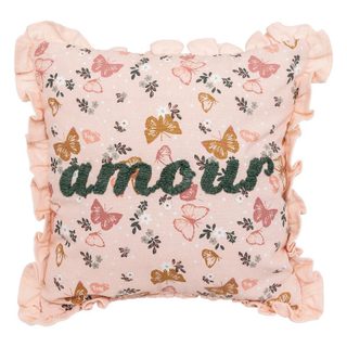 Coussin Enfant Amour  Alina  40x40cm Rose