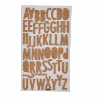 Stickers Alphabet  Liège  12x16cm Naturel