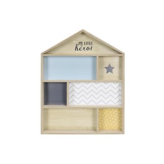Étagère Déco pour Enfant  Maison  50cm Bleu