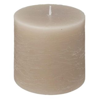 Bougie Cylindrique  Rustic  10cm Taupe