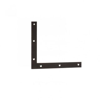 Afbat Equerre découpée acier prépeint, H.220 x L.220 x P.4 mm