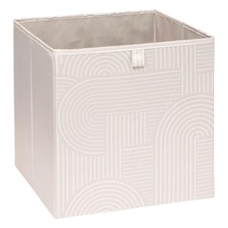 Boîte de rangement ARCHE - L. 31 x l. 31 x H. 31 cm - Beige