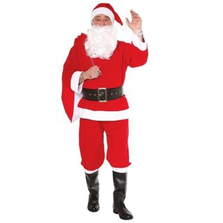 Déguisement Adulte 6 Pièces  Père Noël  148cm Rouge