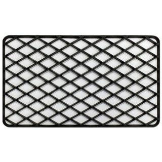 Tapis d'entrée en pvc  grille  34x58cm noir