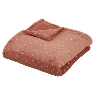 Plaid Flanelle Enfant  Berlingot  75x100cm Terracotta
