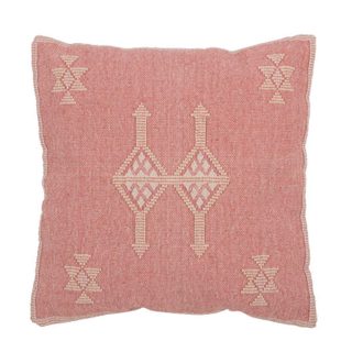Coussin Design  Diamants  45x45cm Pêche & Rose