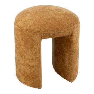 Pouf Rond Design  Anise  44cm Ocre