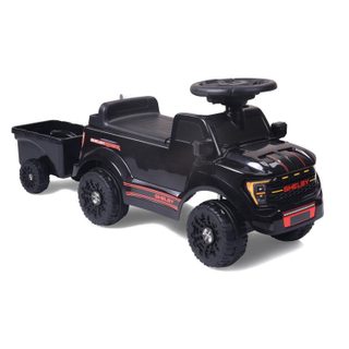 Porteur Ford F-150 Raptor noir avec remorque