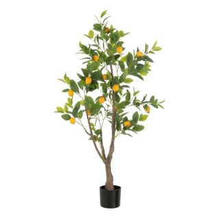 J-line Plante Artificielle en Pot Citronnier 130cm