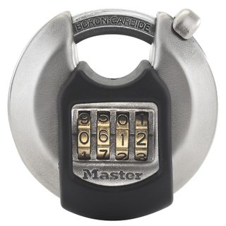 Master Lock Cadenas à combinaison Excell M40EURDNUM disque en zinc Ø70 mm hauteur de l'anse 16 mm