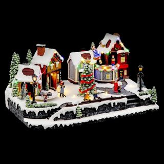 Village de Noël Lumineux  Rue Piétonne  45cm Multicolore