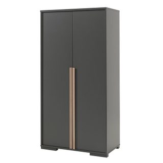 Armoire 2 Portes  London  195cm Gris Anthracite