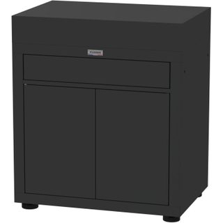 Le Marquier Meuble de cuisine extérieure avec tiroir 80 x 55 cm inox noir