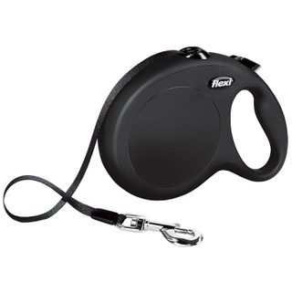 Flexi New Classic Laisse sangle - L: 8 m - Noir - Pour chien