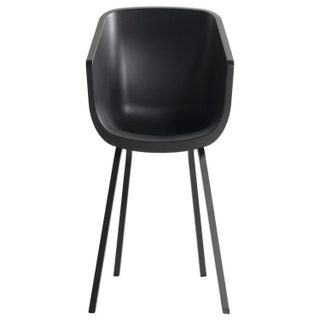 Lot de 2 chaises Amalia Element en résine - pieds en aluminium - Noir