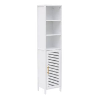 Colonne de Rangement Avec Porte  Oréa  160cm Blanc